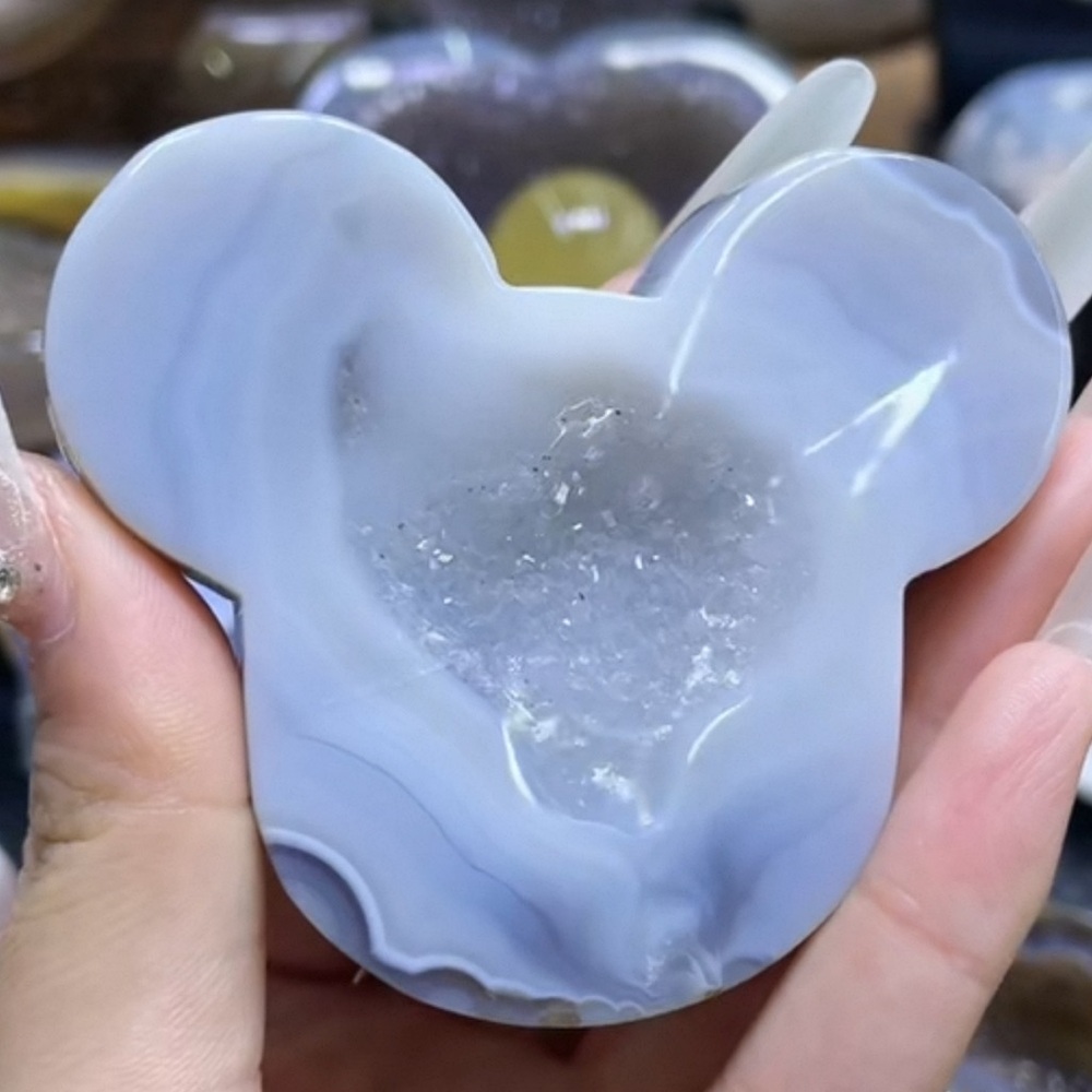 Crystal Mouse-Shaped Geode